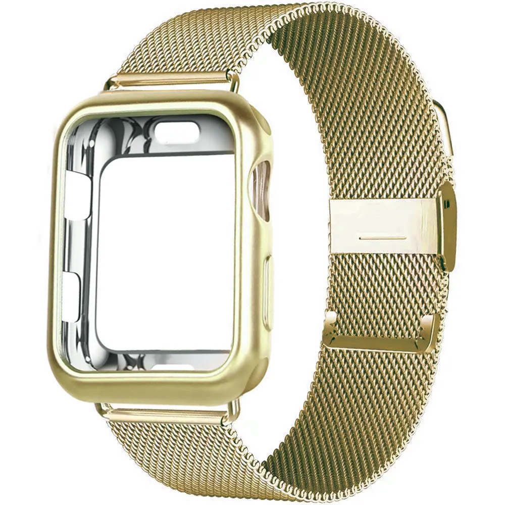 Riem voor horlogeband 49 mm 45 mm 41 mm 44 mm 40 mm magnetische lus roestvrijstalen metalen armband Iwatch 8 7 6 Band6252528