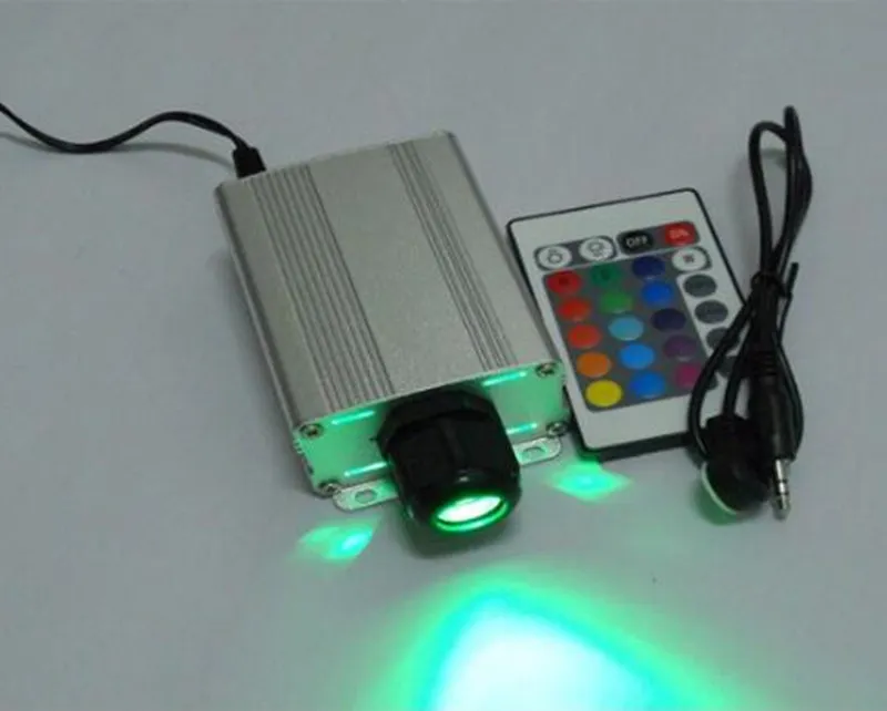 DIY Neon sign 5W RGB LED licht motor 0 75mm 2M lange end glow PMMA glasvezel kit 24key IR remote191l