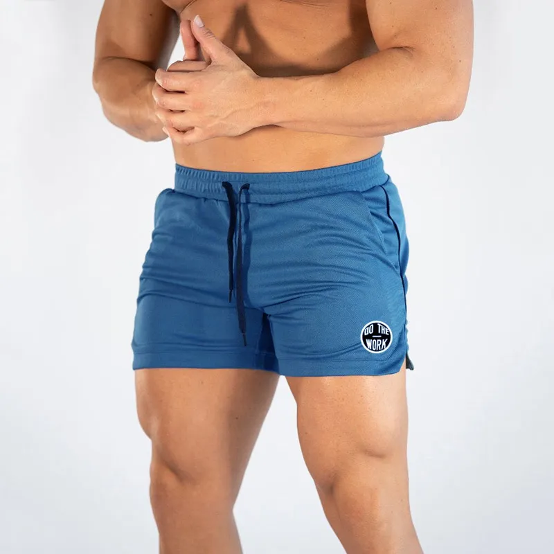 Muscleguys Brand Roupas Academias Shorts Com Malha De Bolso Rápido Calça Sweatpants Sweatpants Fitness Calções Casual Bocas Calções Homem 210421