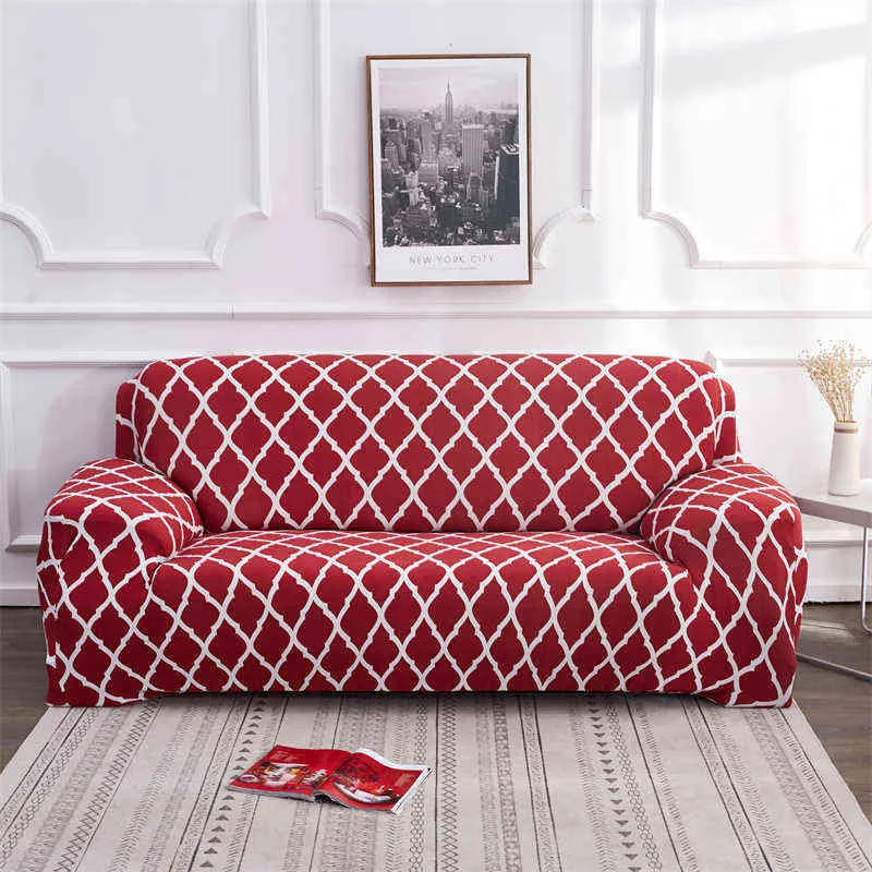 Современный эластичный диван чехлы для гостиной секционные кромки Кличков Клизки для кресла-кресла 1/2/3/4 Seater 211207