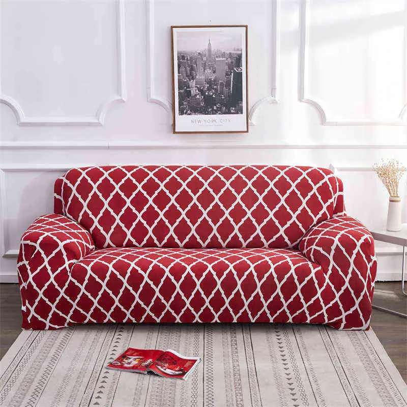 Moderne elastische sofa covers voor woonkamer sectionele hoek slipcovers bank stoel beschermer 1/2/3/4-zitter 211207