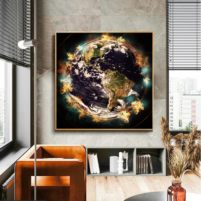 Abstract Earth Posters and Prints Landscape Painting on Canvas Wall Art for Living Room HD Pictures Big Size Home Decorations