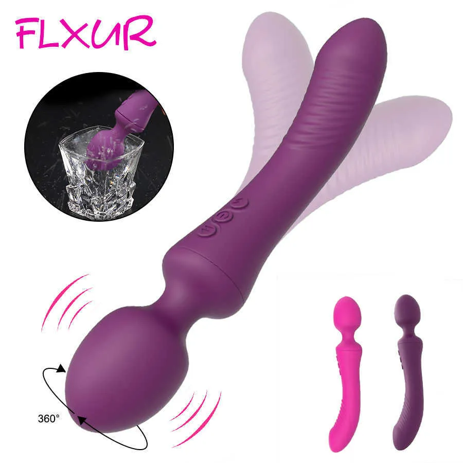 FLXUR 2020 AV Vibrator Sex Toys pour Femme Puissant Magic Wand Clitoris Stimulator jouets pour adultes G Spot vibrant Sex Productsp0804