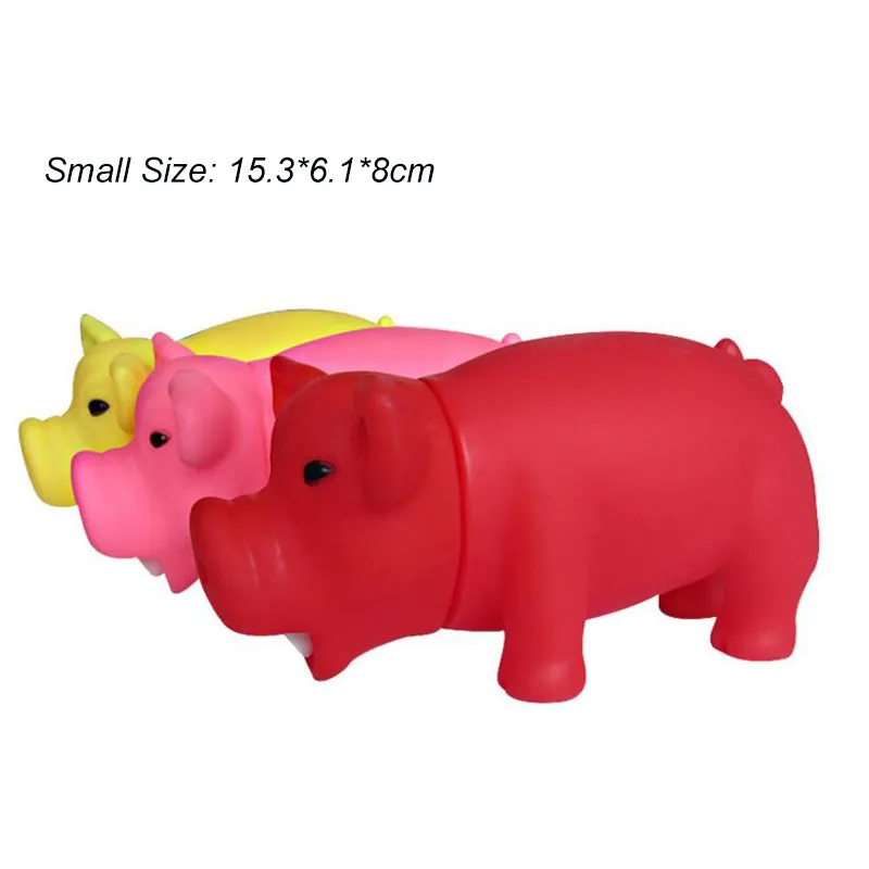 Cleaning Teeth Dog Chewing Toy Cute Rubber Pig Pet Squeeze Sound Toys Puppy Biting Play Shrilling Screaming Pigs7884019