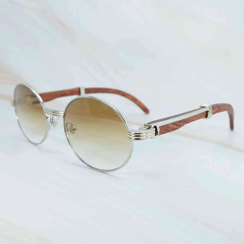 2024 mode utanför lyxdesigner Nya män och kvinnors solglasögon utanför metall trä män tillbehör vintage namn trending produkt glasögon gafas
