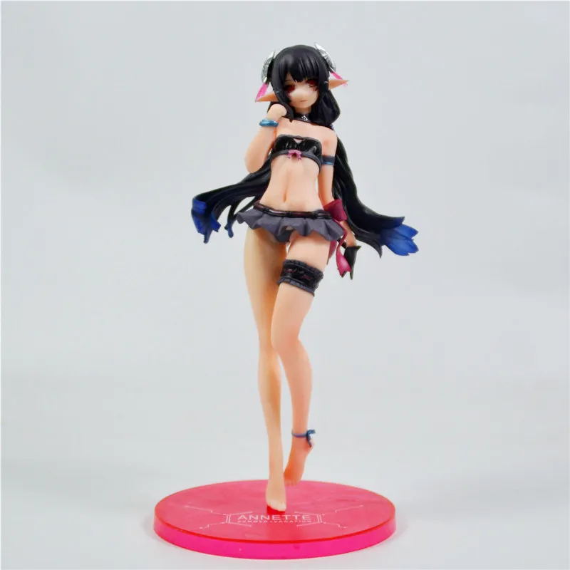 Anime Gioco Sexy Girl Figure Phantasy Star Online 2 es Annette Swimsuit Ver. Collezione PVC Modello Giocattoli X0503