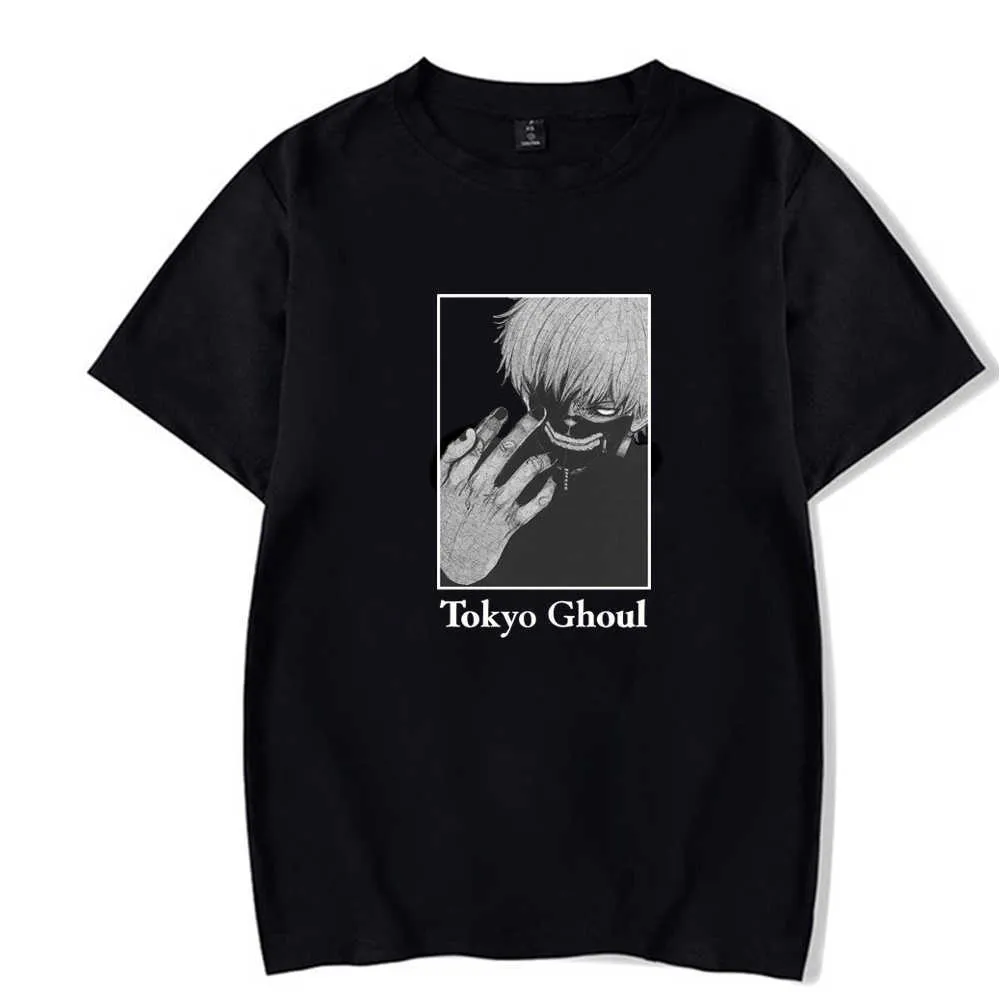 T-shirt Tokyo Ghoul manica corta girocollo casual maschile Y0809