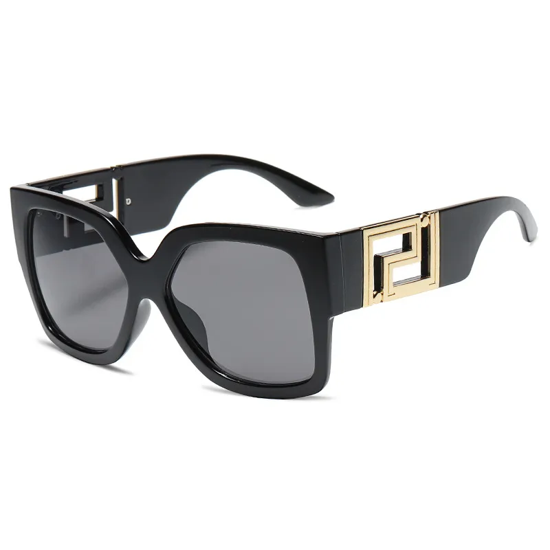 Luxe designer heren vintage zonnebril voor mannen dameshars lens full frame zonnebril anti uv400 unisex adumbral ve402267d