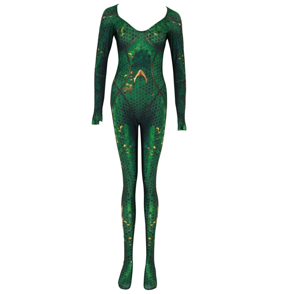 Catsuit Costumes New Women Movie Aquaman Mera Queen Cosplay Cosplay Costum