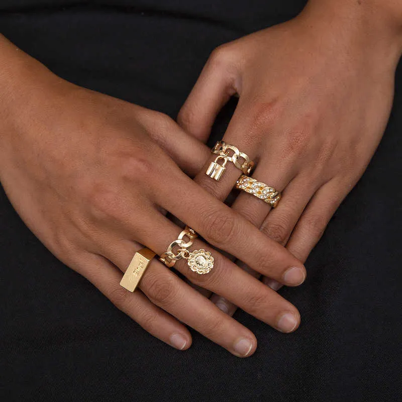 15 st Pack Antique Midi Finger Ring Set för kvinnor Bohemian Gold Color Stone Vintage Punk Rings Fashion Party Boho Jewelry Gifts X228C