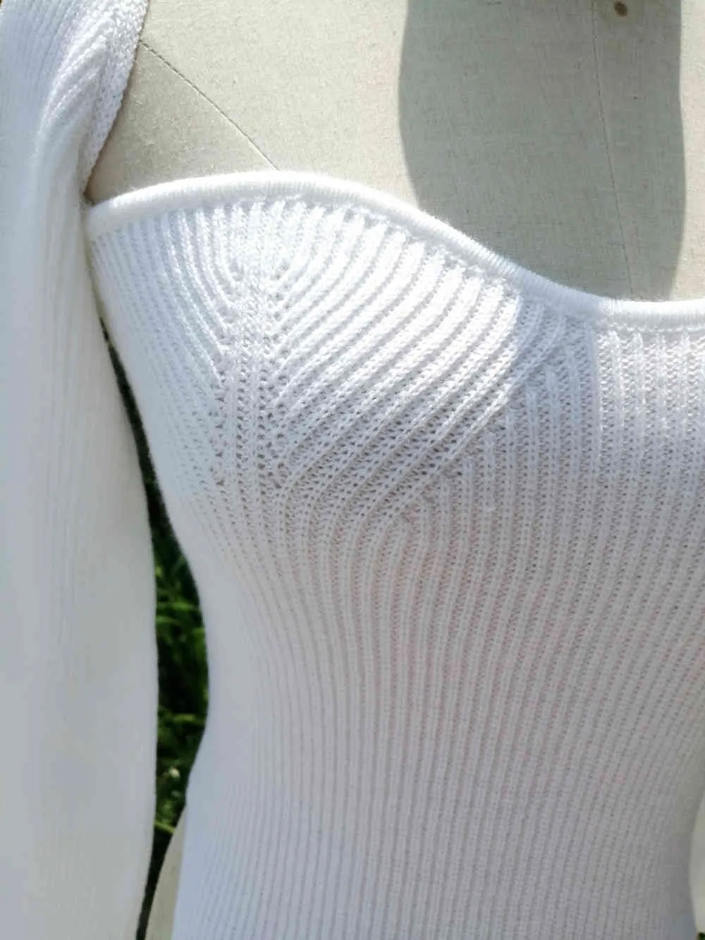 Vintage weiß figurbetonter Pullover Pullover Damen Herbst Winter Caual Langarm Pullover weich 210427