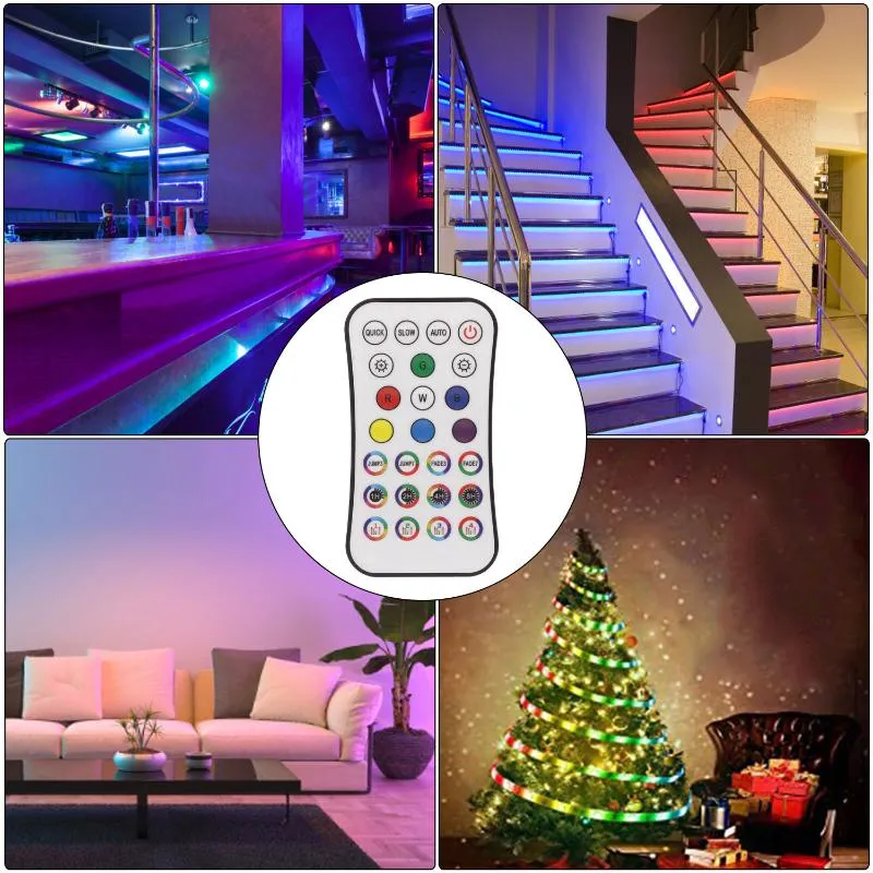 Night Light Bluetooth LED Strip 12V SMART LAMP SLAAM SLAAPKAMER Keukenverlichting met externe controller gekleurde lichten Cabinet247o