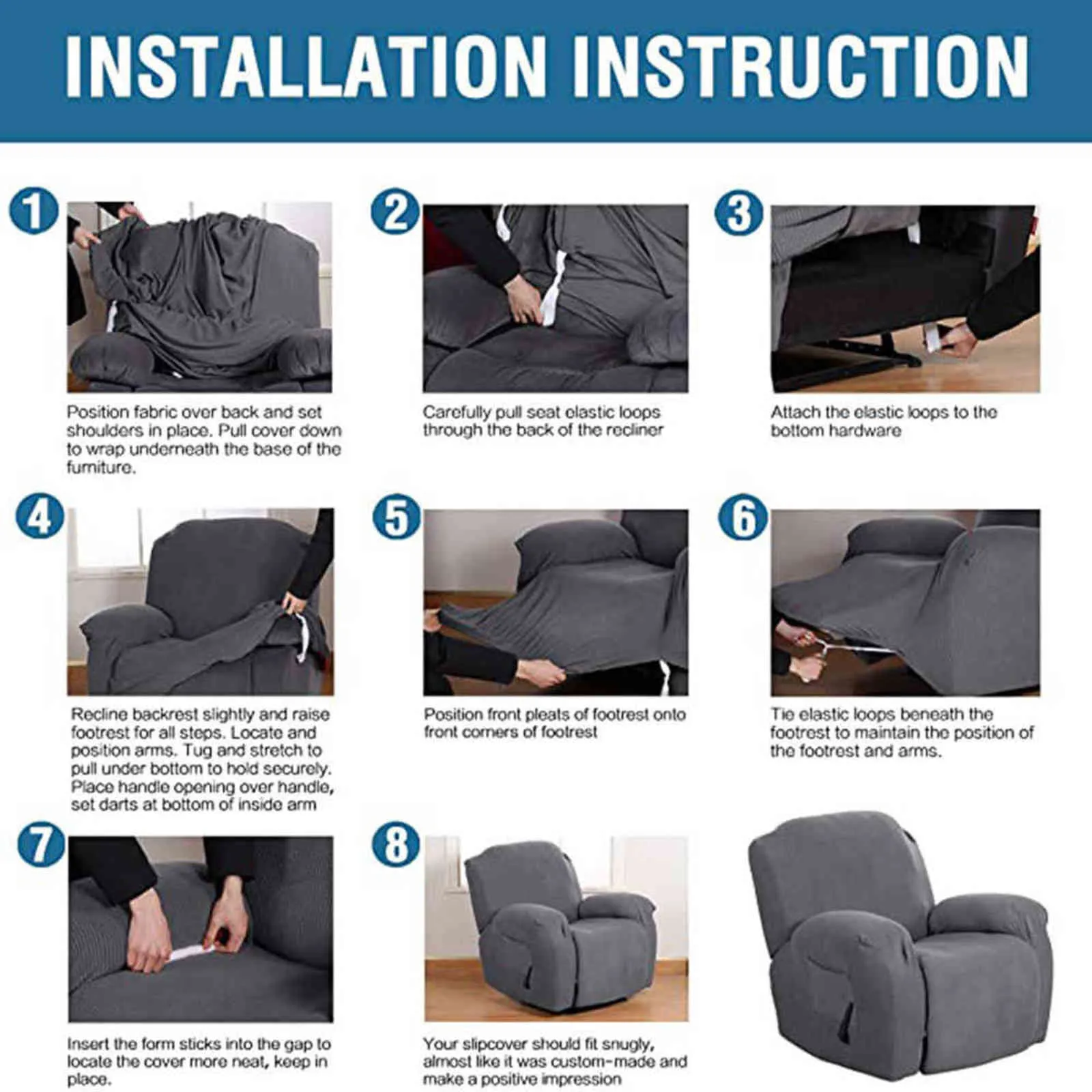 13 Kolory Krzesło fotelowe Obejmuje zmywalny rozciągliwy sofa pokrywa z kieszeniową antypoślizgową Meble Protector Solid Color Fotel 211116