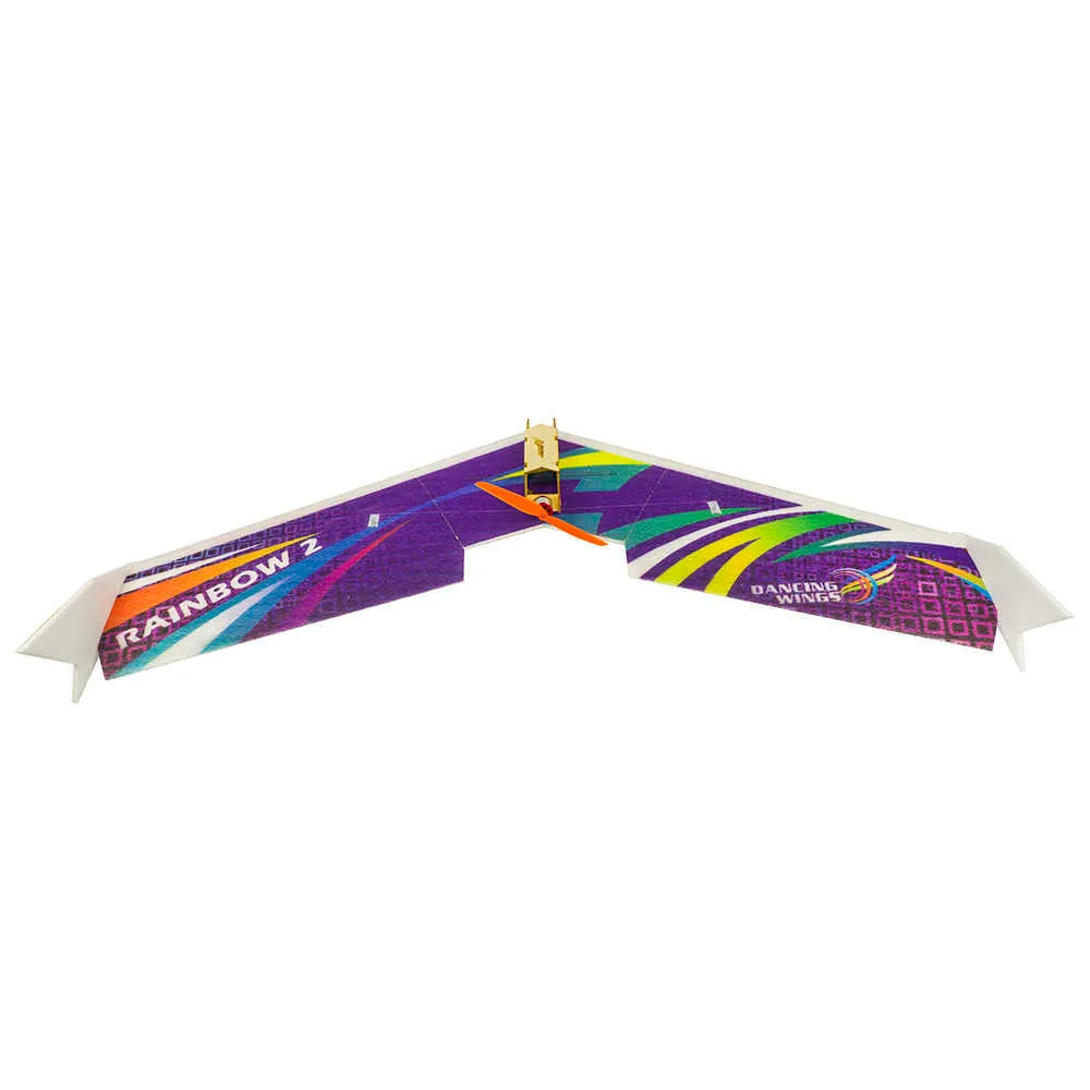 E0601 Rainbow II 1000mm Wingspan RC Airplane Delta Wing Tail-pusher Flying RC Aircraft Toys KIT Version for Kids DIY Plane Toys 211026