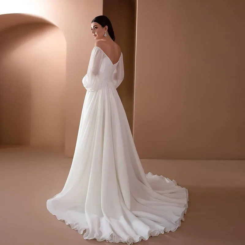 2021 Mütevazı gece elbiseler Omuz Beyaz Uzun Resmi Parti Önlükleri Sevgilim Sizli Dantel Aplike Balo Balo Elbiseleri 290p