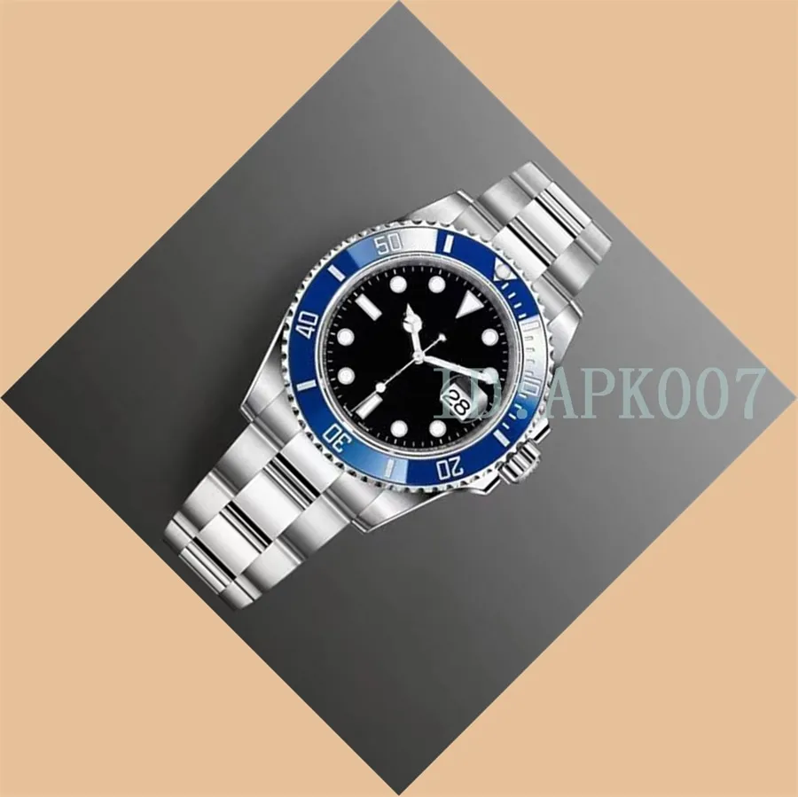 APK007 Мужские автоматические часы Ceramics Bezel Men Watch Высококачественные золоты