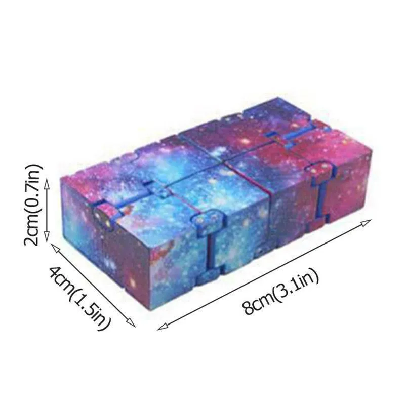 Trend Gwiare Sky Infinite Cube 2x2 Infinity Cube Mini Toy Finger Variety Pudełko Opuszczenie sztuki