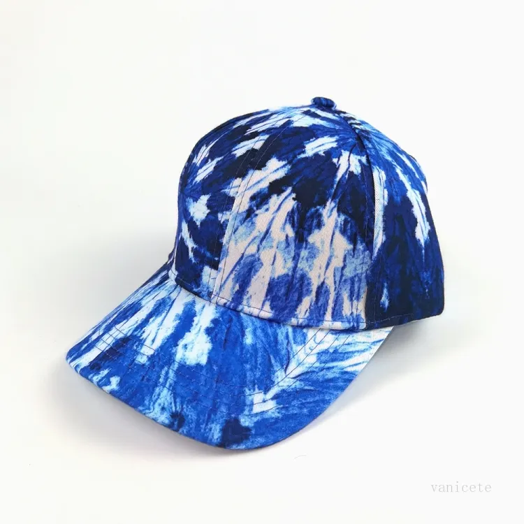 Chapeaux de fête Mode d'été Tie Dyed Baseball Cap Multi Couleur Réglable Neutre Polyvalent Sun Shading Cap Sports Casual Hat T2I52088