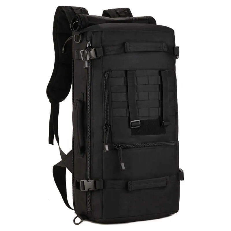 Hurtownie 2021 outdoor 50L wojskowy plecak taktyczny torby kempingowe torba alpinistyczna męski plecak turystyczny plecak podróżny 60L Q0721
