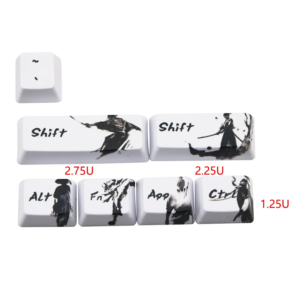 Dye-subbed PBT Keycap OEM-profiel MX Switches GH60 RK61 / Alt61 / Annie / Poker GK61 GK64 DZ60 Keyboard Knight Errant Keycaps