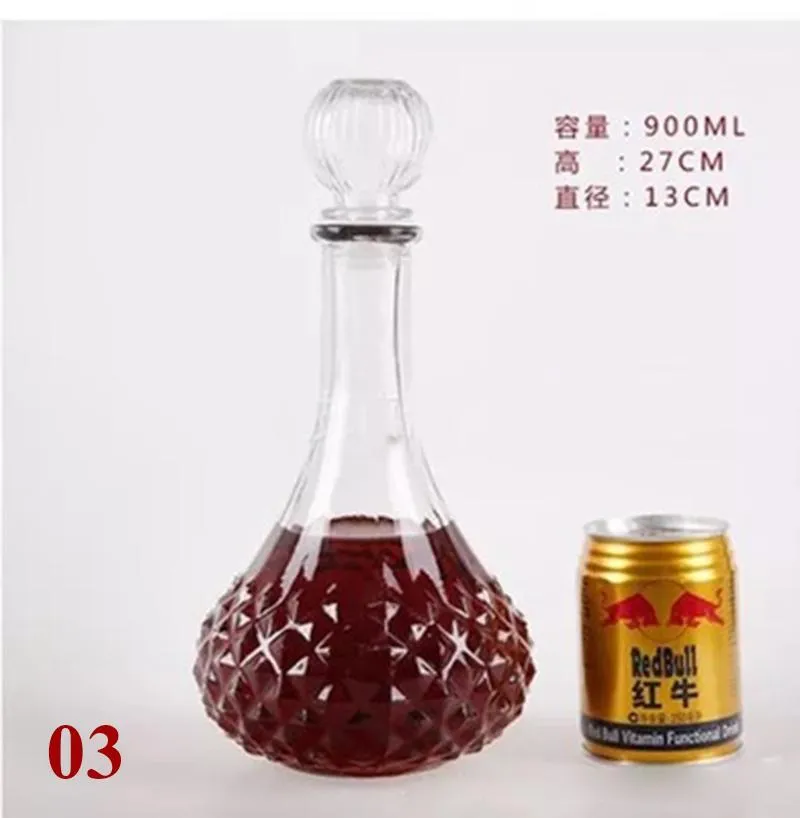 Bicchieri da vino 900ml Decanter bottiglie in vetro trasparente di alta qualità da 1000ml GLA-131277c