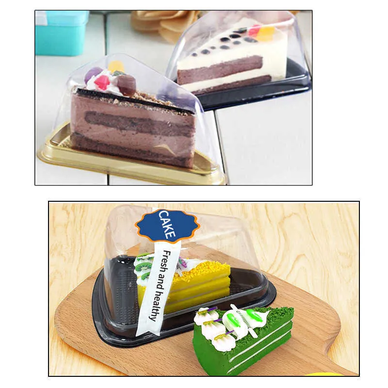 Effacer Cupcake Emballage Boîte Gâteau De Mariage Boîtes De Faveur Pour Cheesecake Sable Boîte Conteneur Partie Décoration dômes 210724