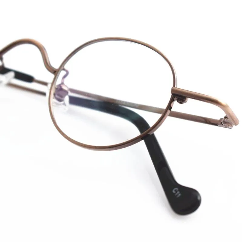 Винтажные маленькие овальные круглые оправы для очков из чистого титана, супер легкие оптические очки с полной оправой для мужчин и женщин, очки для близорукости, модные Su274K