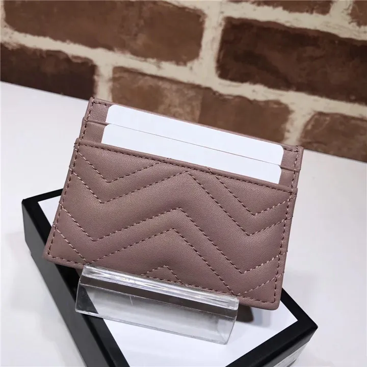 of famous fashion women`s purse sells classic Marmont card holders high quality leather luxury bag come with original box