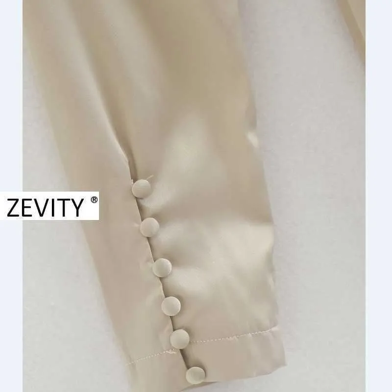 Zevity Womenエレガントプレススタンドカラーソリッドヘムスプリットミディドレス女性セクシーバックホールvestidoシックカジュアルスリムドレスDS4217 210603