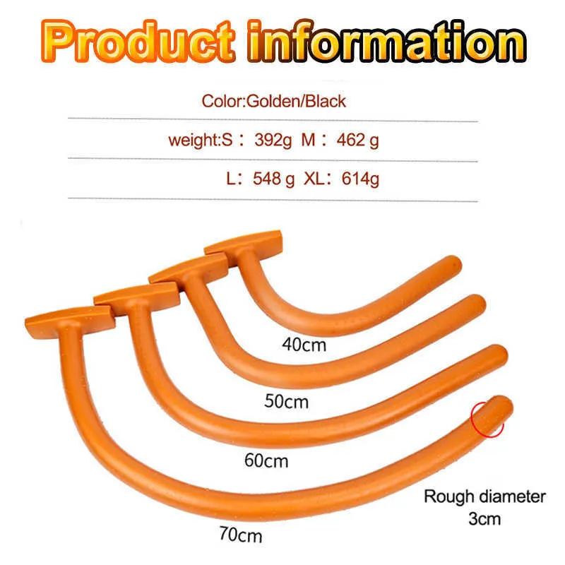 Массажный секс -магазин супер длинный силиконовый анальный дилдо мягкий задний заглушка анальный секс игрушки для женщин Мужчины Энс Дилатор Большой Бутчел Эротичный взрослый 1059137