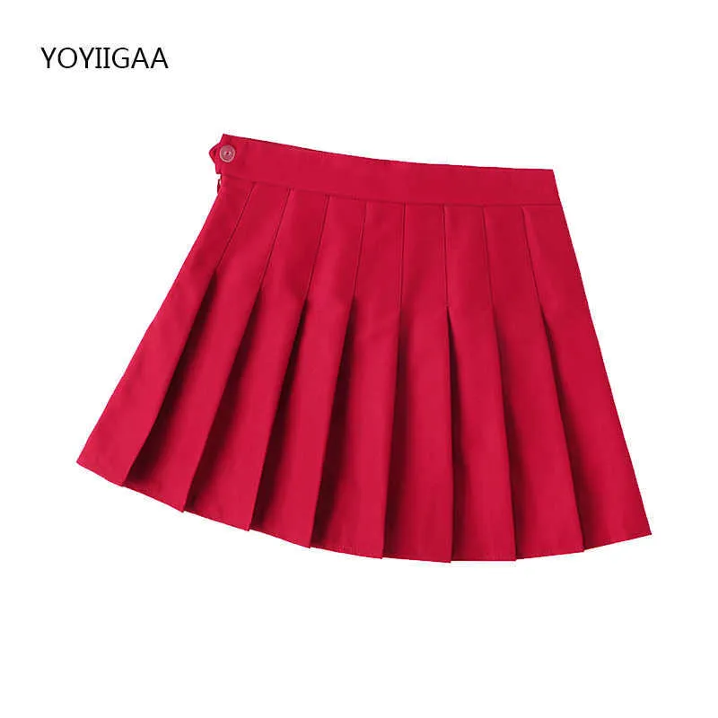Été femmes jupes plissées taille haute femme Mini jupe Harajuku Style Preppy dames jupes à carreaux douces filles danse Mini jupe Y0824