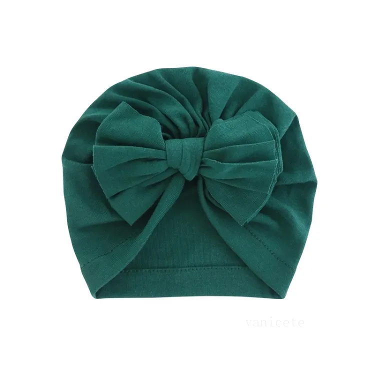 Partido favorável nó sólido turbante chapéus para bebê meninos meninas gorro de gorro recém-nascido bonnet toddler 0-4t headwraps t2i52799