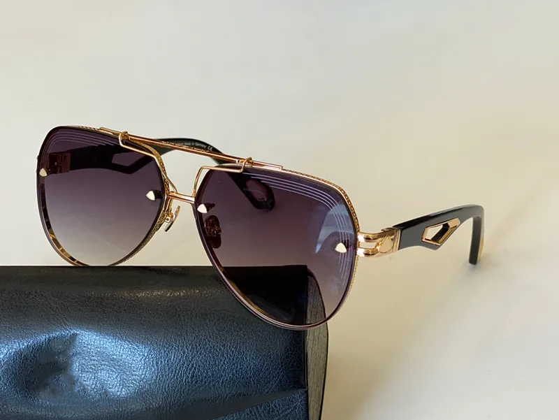 De King New Men -bril auto mode zonnebril top buiten UV400 zonnebrillen vierkante vorm selectie van eersteklas metalen frame tot 338G