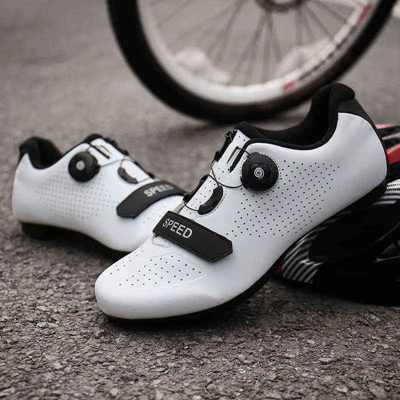 Professional Cycling Shoes Road Sapatilha Ciclismo Mtb Cycling Sneaker Self-Locking Nonslip Mountain Bike Sneakers Flat Cleats H1125