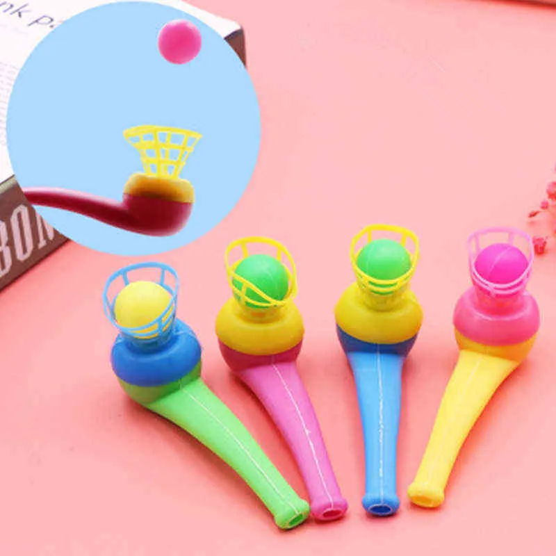 12 pezzi doni a sfera tubi a sfera ballo colorato pipa da soffiaggio a sfere galleggiante bambini giocattoli bomboniera regalo di compleanno bambini 2112165909117