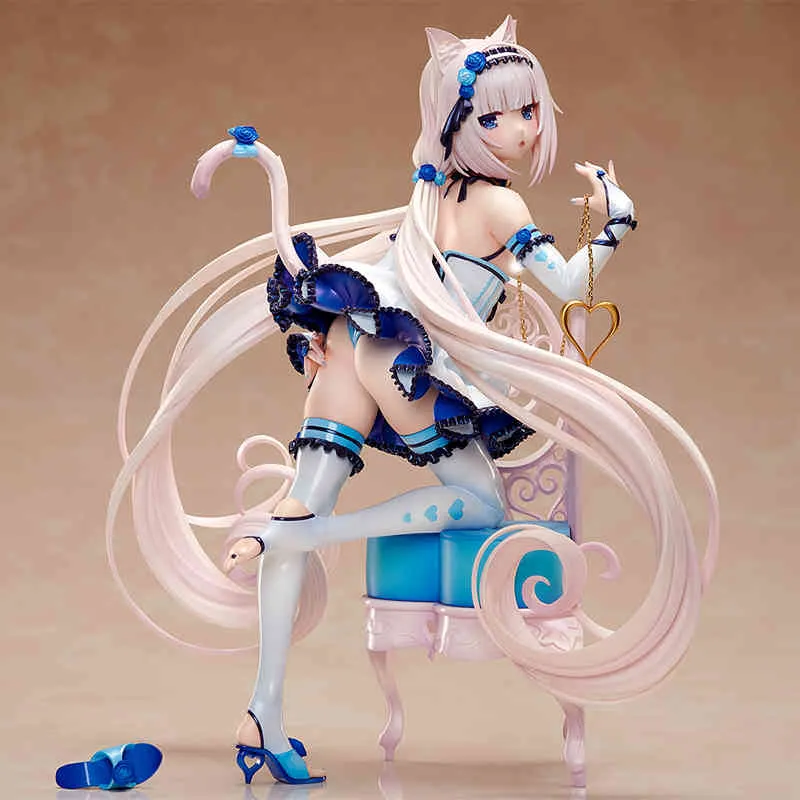 2024 nova nativa nekopara chocolate baunilha coco pvc figura de ação anime sexy menina figuras anime modelo brinquedos boneca presente