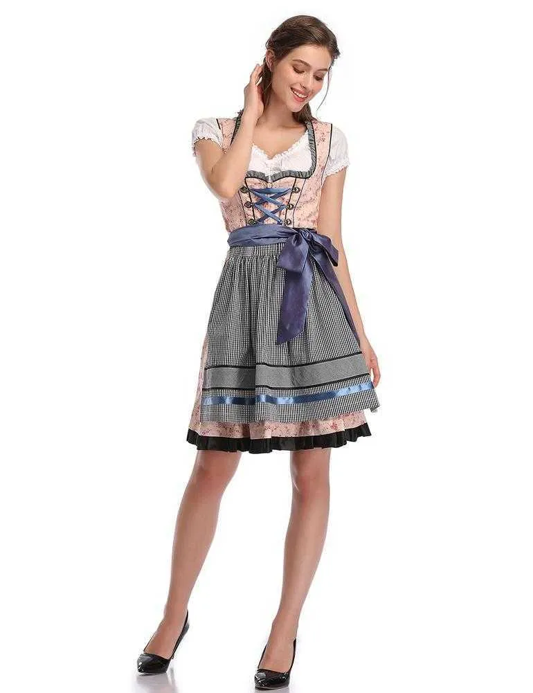 KOJOOIN Women039s винтажное немецкое платье-дирндль, костюмы для баварского Октоберфеста, Хэллоуина, карнавала G09253163290