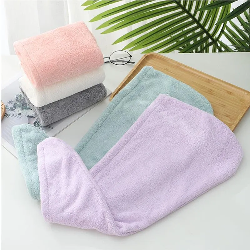 Dry Hair Caps Microfiber Quick Dry Shower Magic Absorbent Hair Towel Drying Turban Wrap Spa Bathing Cap