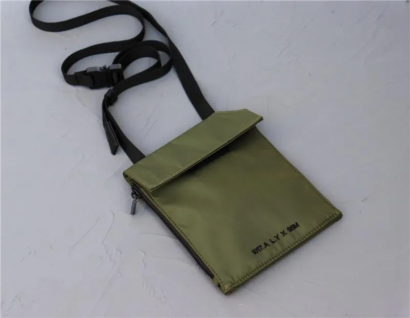 Dust Bags Etiketten Alyx Taillenpacks Männer Frauen hochwertiger Jacquard 1017 9SM Lederbekleidung Etikett Metal Reißverschluss Rucksack235c