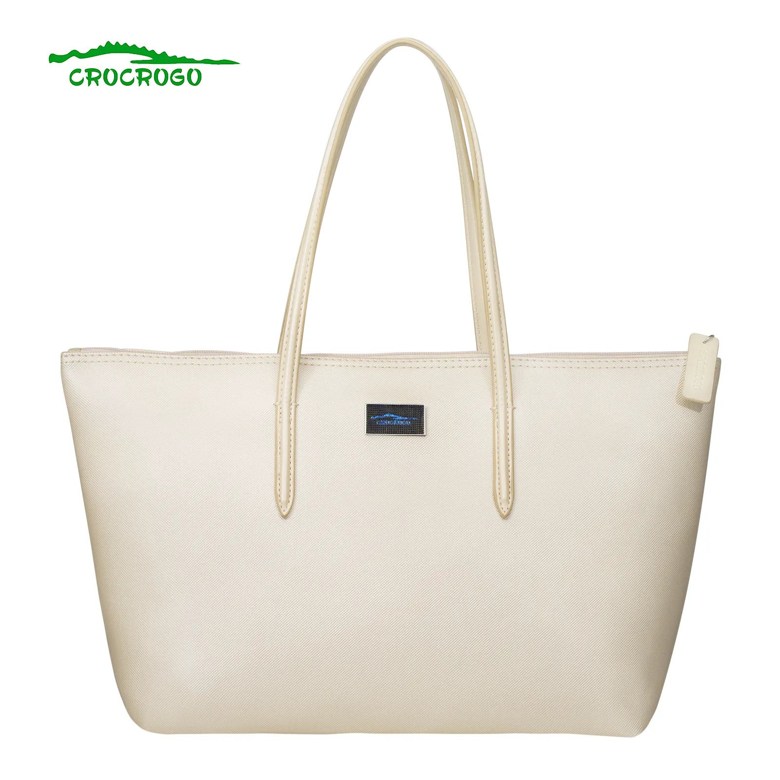 Ladies Crocrogo Crocodile Fashion Shoulder Hand PVC Leather Shopping Casual Travel Laptop Office Zipper Borse