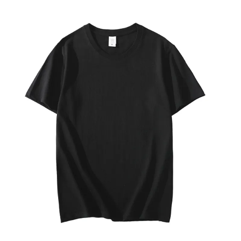 Sommer Neue Baumwolle männer T-shirt Casual Kurzarm Schwarz Weiß Rosa Einfarbig Männer Grundlegende T Shirts Täglichen paare Tops Tees Y0408