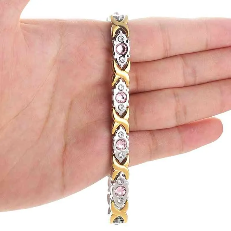 Woman Charm Sexy Bracelet Healthy Energy Magnetic Gold Bracelet for Men Fashion Jewelry Gift