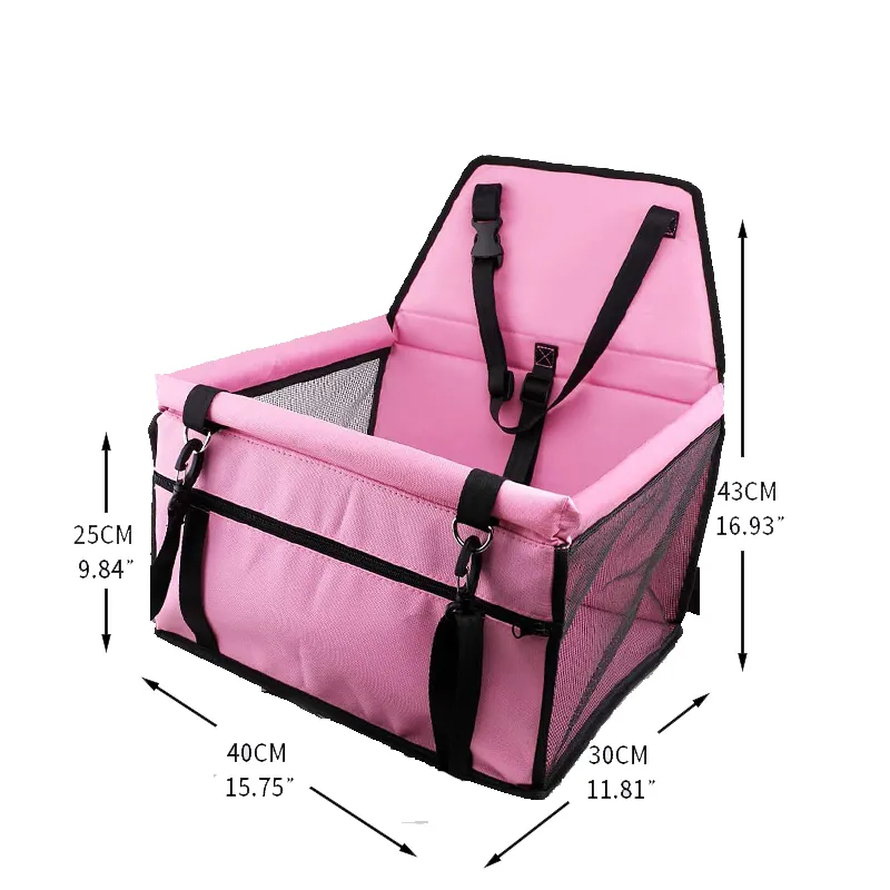 Pet Dog Car Seat Waterproof Basket Waterproof Dog Seat Bags Folding Hammock Pet Carriers Bag For Small Cat Dogs Safety Travel263d