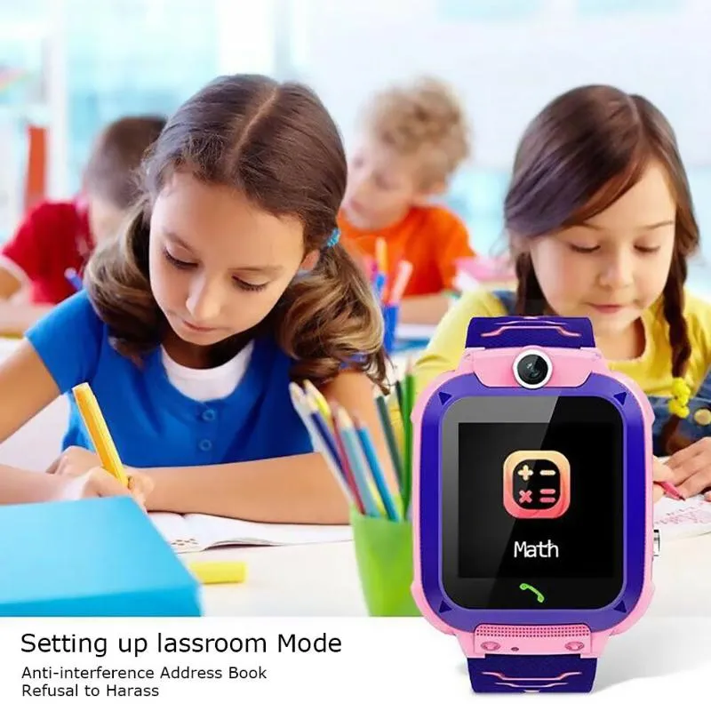 Q12 Смарт-часы LBS Kid SmartWatches Детские часы 144-дюймовый голосовой чат Finder Трекер Анти-потерянные мониторы Смарт-часы2824649