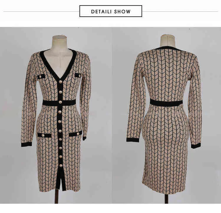 New Fashion Single-Breasted Elegant Pencil Dress Women Simple Slim Elastic Knitted Sheath Bodycon Dresses Office Wear Vestidos Y1204