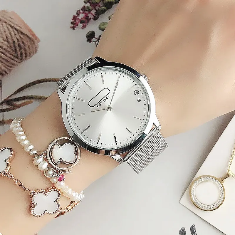 Модные брендовые часы для женщин и мужчин в стиле кареты с металлическим стальным ремешком, кварцевые наручные часы CO13270o