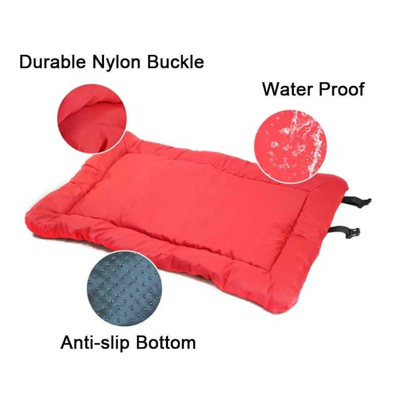 3 couleurs grand lit pour chien de compagnie Portable pliant Oxford tissu tapis étanche voyage anti-dérapant Pad pour voiture canapé meubles 210924