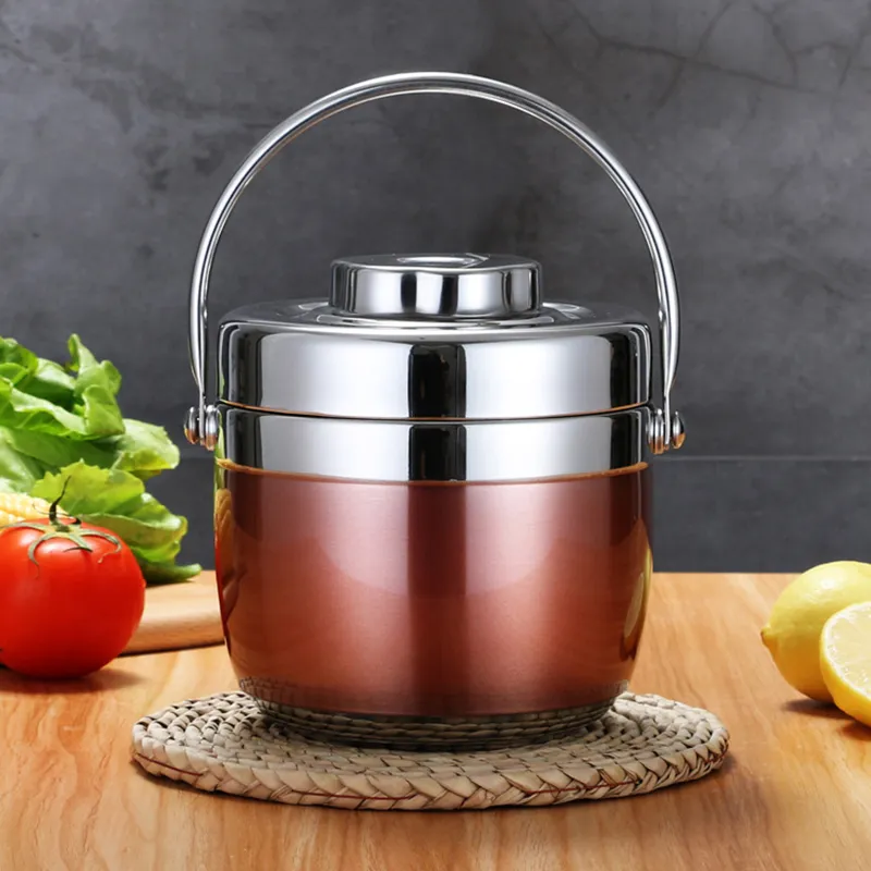 1.5/1.2L Stainless Steel Food Thermos 12-24 Hours Vacuum Lunch Box Thermo Container Soup Jar Insulated Thermoses 220217