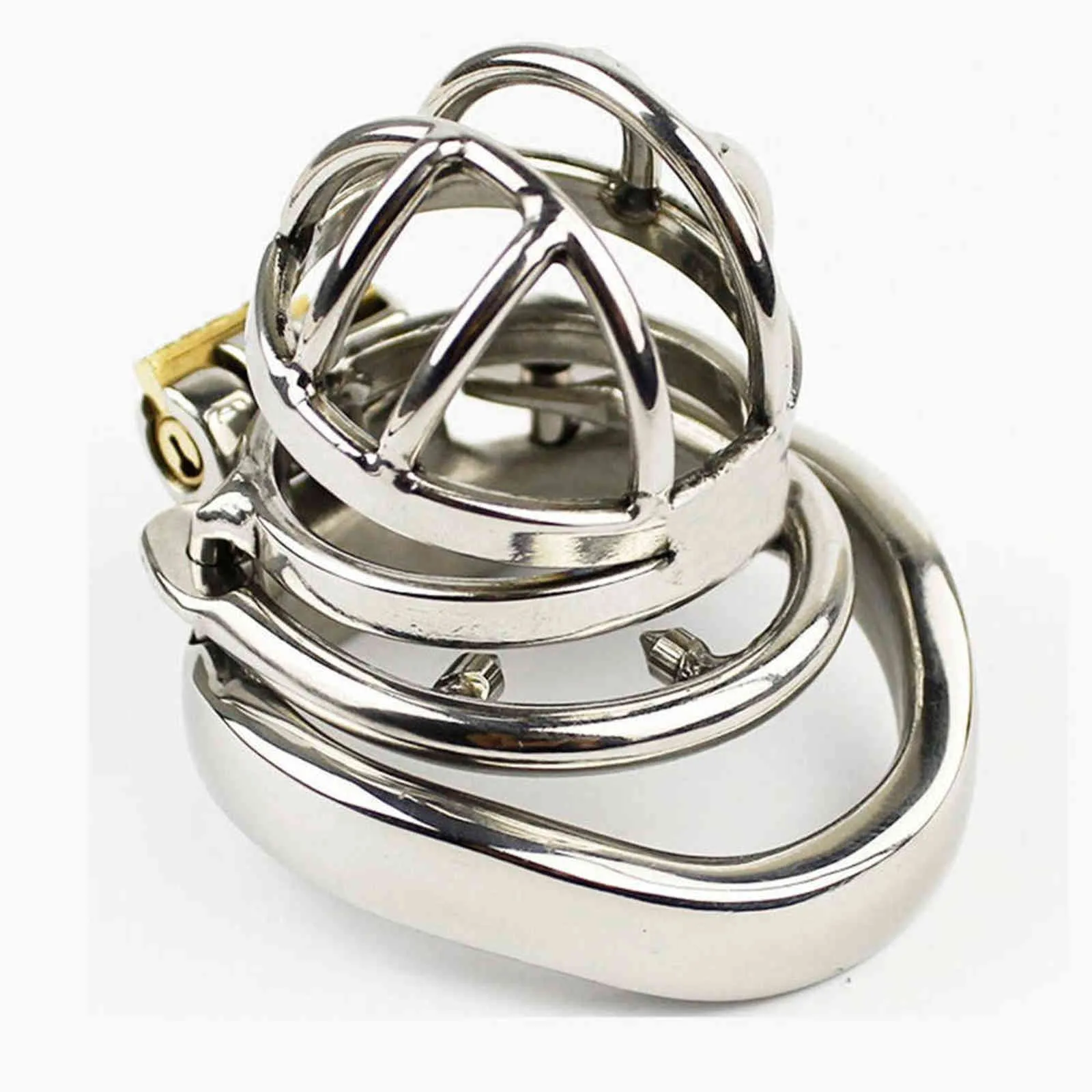 NXYCockrings Dispositif de cage de chasteté avec anneau de pénis anti-chute barbelé, ensemble d'équipement de bondage BDSM pour hommes, jouets sexuels pour hommes adultes, jeux érotiques 1124