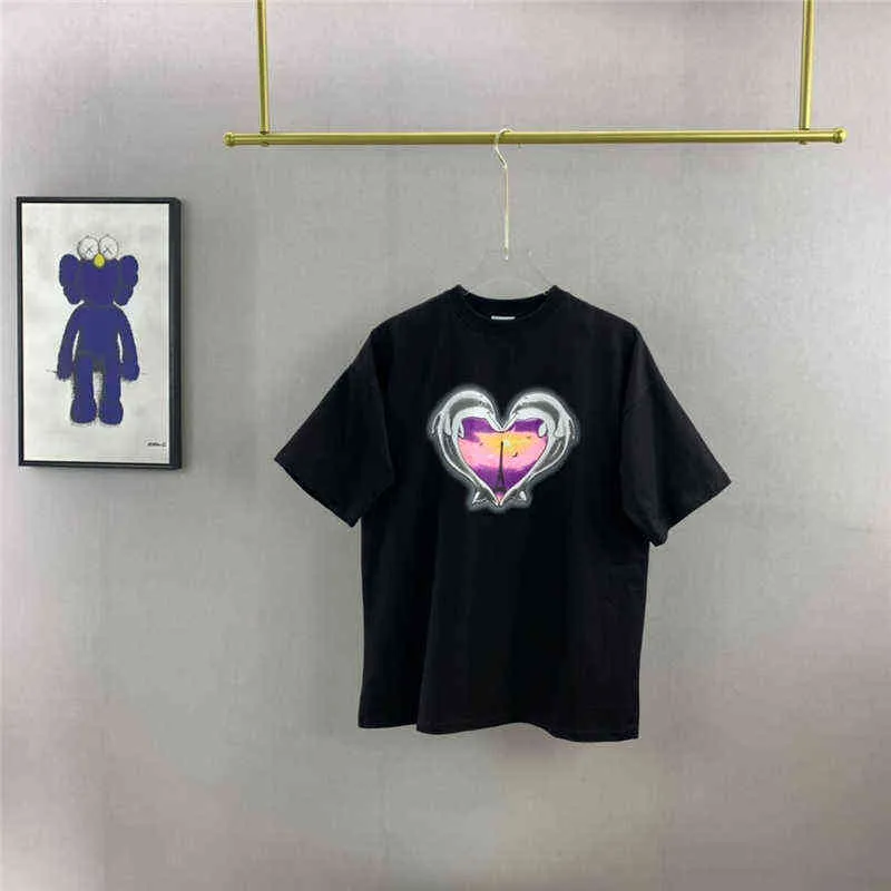 Vetements T-Shirt Herren Damen Hochwertiges Dolphin Love In Paris Tower Grafikdruck Vetements T-Shirt VTM Tops G1207